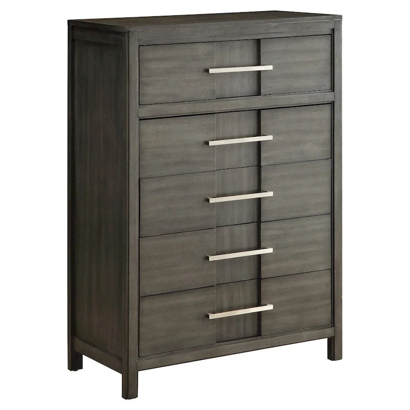 Tass Transitional Solid Wood 5-Drawer Chest by Furniture of America