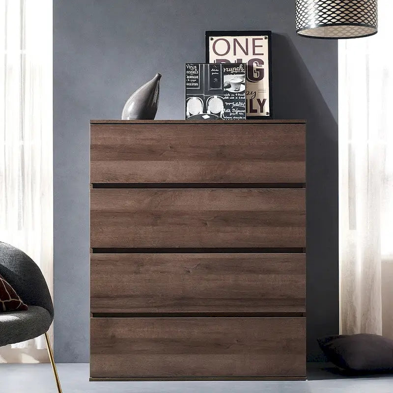 Liv Four-Drawer Contemporary Wood Chest