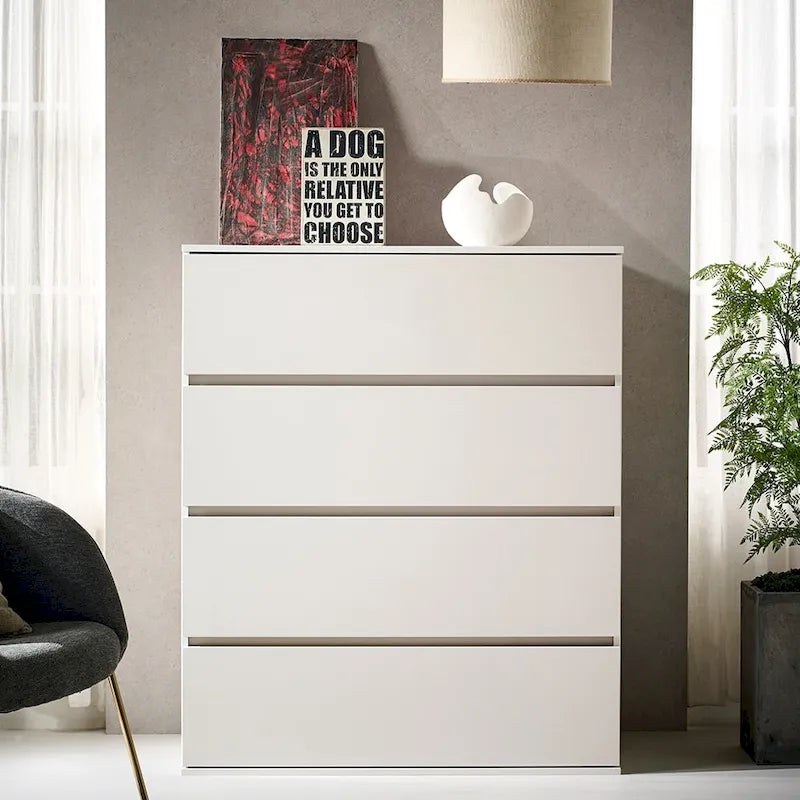 Liv Four-Drawer Contemporary Wood Chest