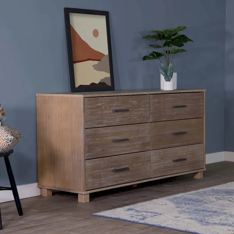 Grain Wood Furniture Loft 6-Drawer Dresser