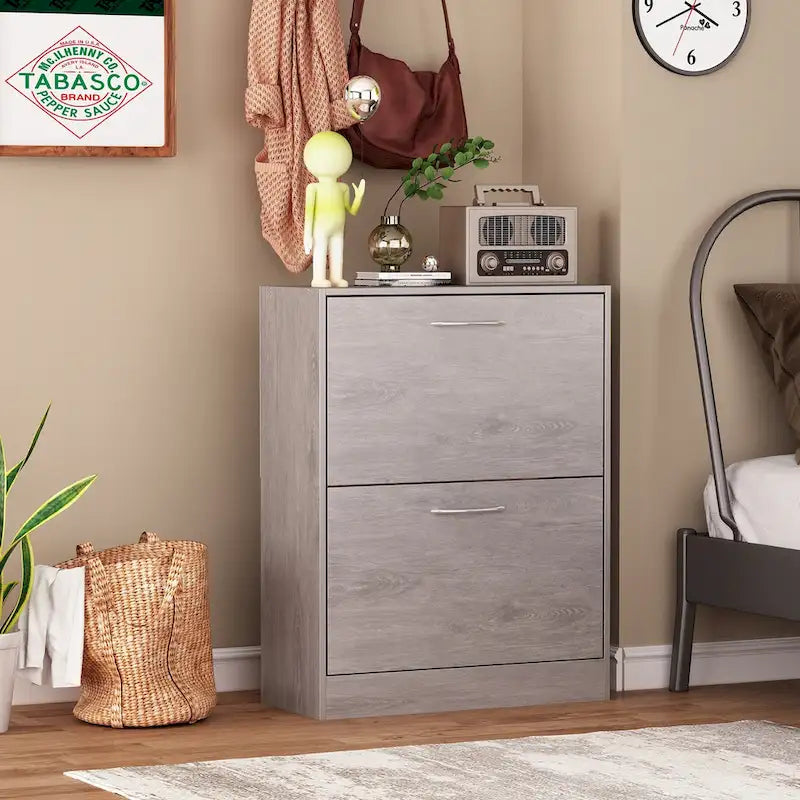 2-tier Shoe Storage for EntrywayCabinet for home