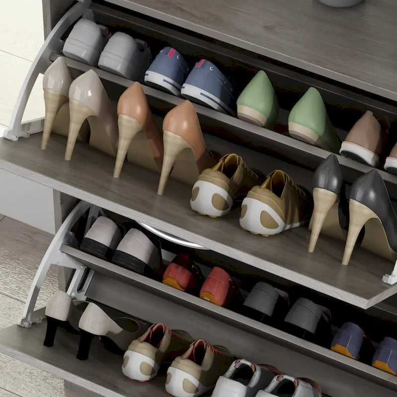 2-tier Shoe Storage for EntrywayCabinet for home