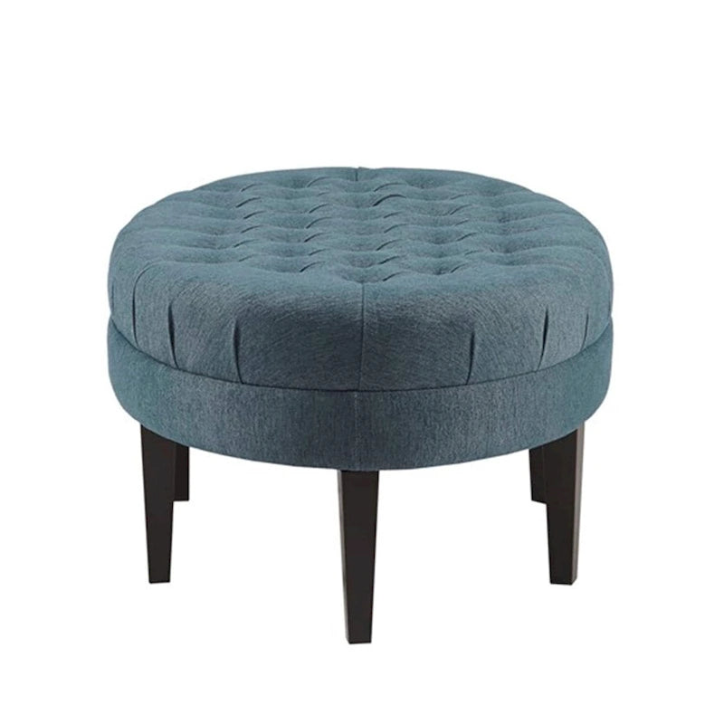 Madison Park Chase Blue Surfboard Tufted Ottoman