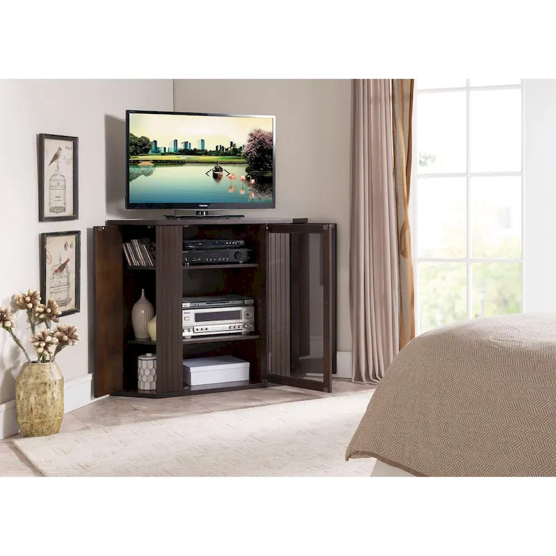 Wood Corner TV/Entertainment Center - 47 inches in width
