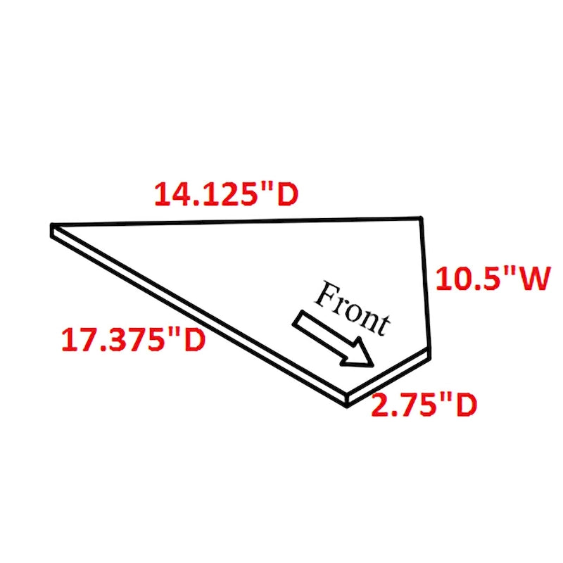 Wood Corner TV/Entertainment Center - 47 inches in width