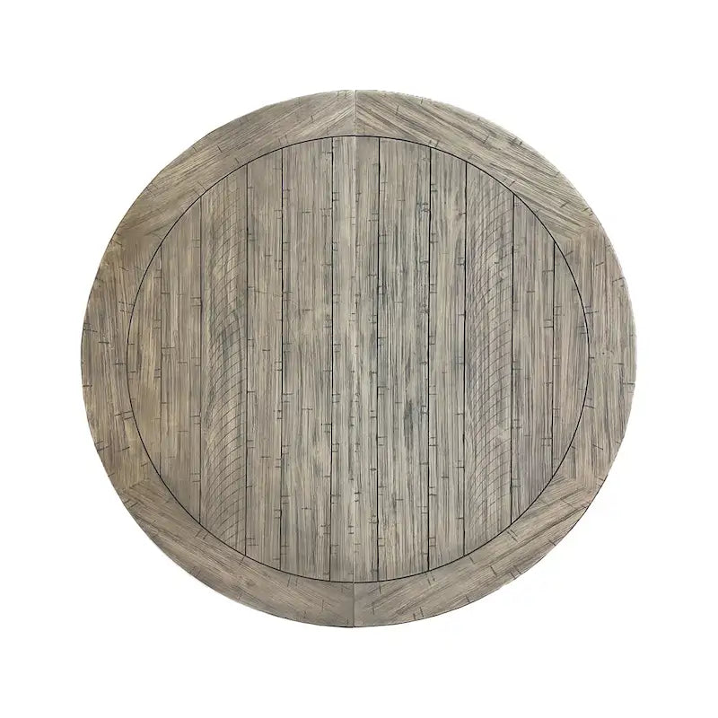 Roundhill Furniture Harola 5-Piece Dining Set, Round Pedestal Dining Table with 18  Leaf, 4 Side Chairs