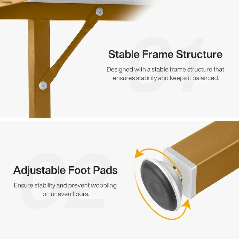Round Dining Table for 4, 47 inch Kitchen Table Small Dinner Table with Storage Shelf