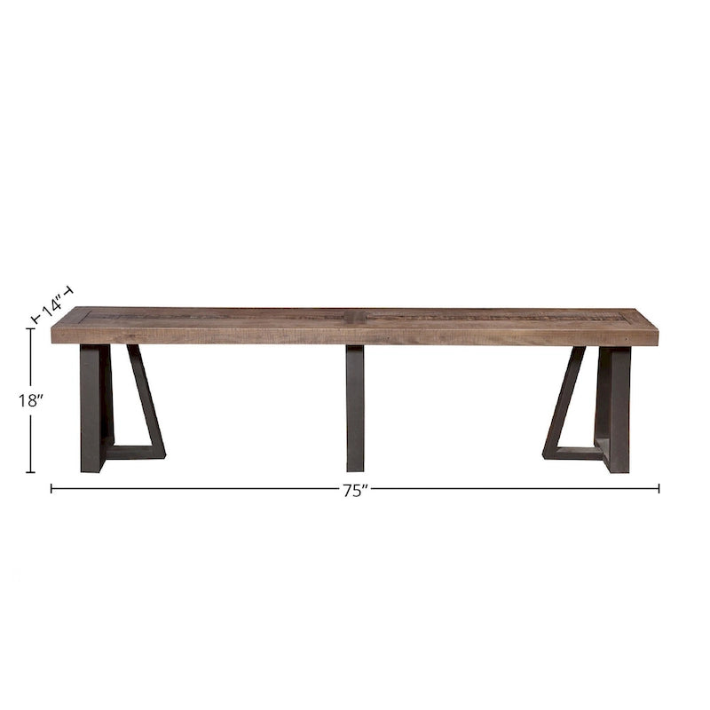Alpine Prairie Dining Bench