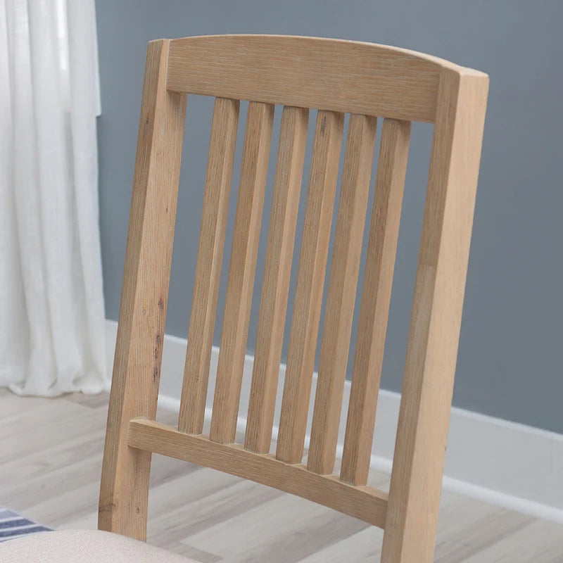 Lesvos Mission Grey Wash Wooden Folding Dining Chair (Set of 2)