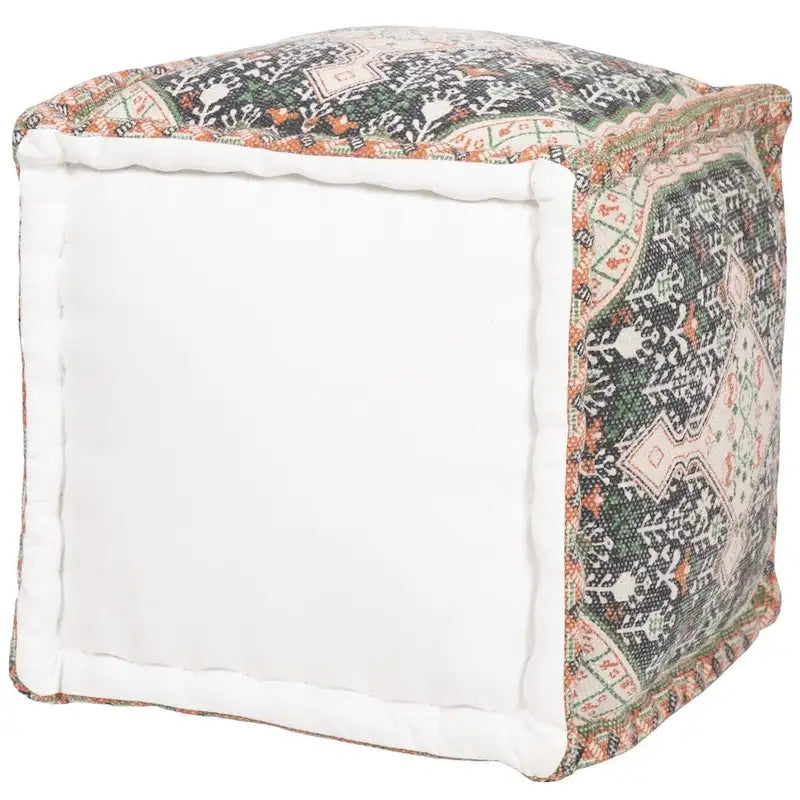 HERAT ORIENTAL Handmade Indo Cotton Pouf (India) - 16  x 16  x 16