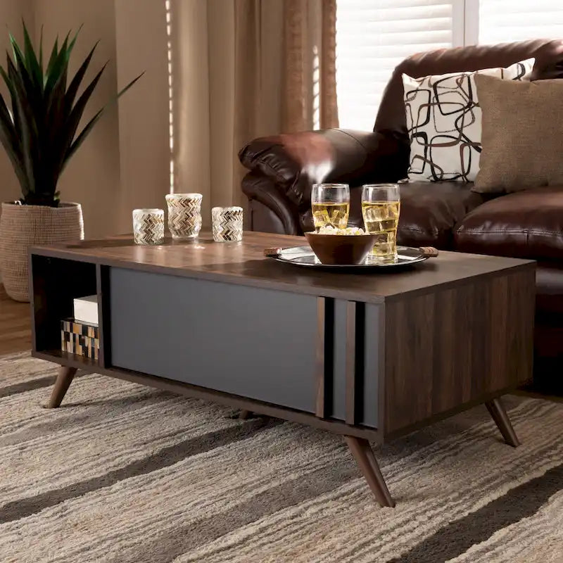 Naoki Modern and Contemporary 1-Drawer Coffee Table