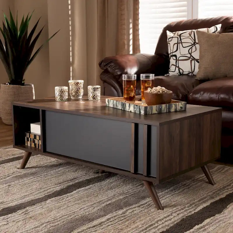 Naoki Modern and Contemporary 1-Drawer Coffee Table