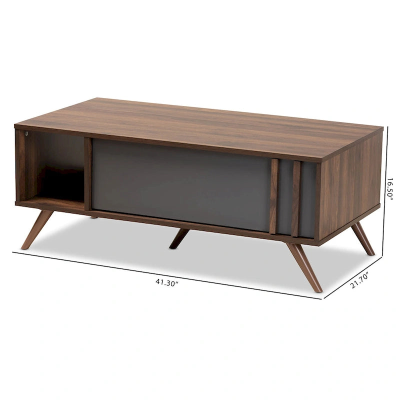 Naoki Modern and Contemporary 1-Drawer Coffee Table