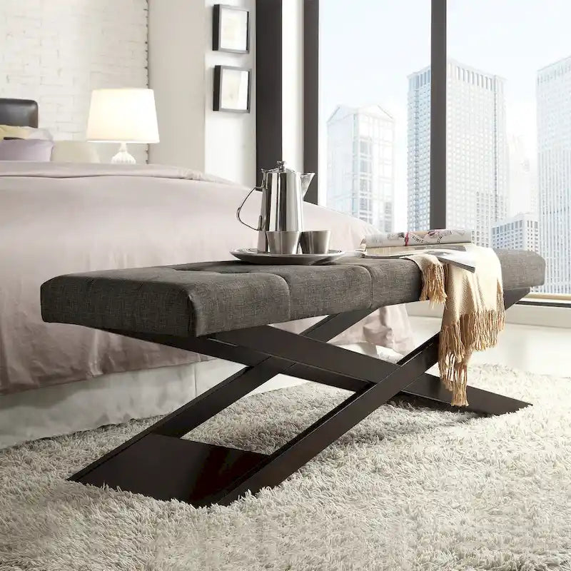 Bosworth 48  Wood X-Base Bench by iNSPIRE Q Classic