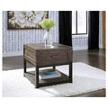 Johurst Casual Grayish Brown Rectangular End Table