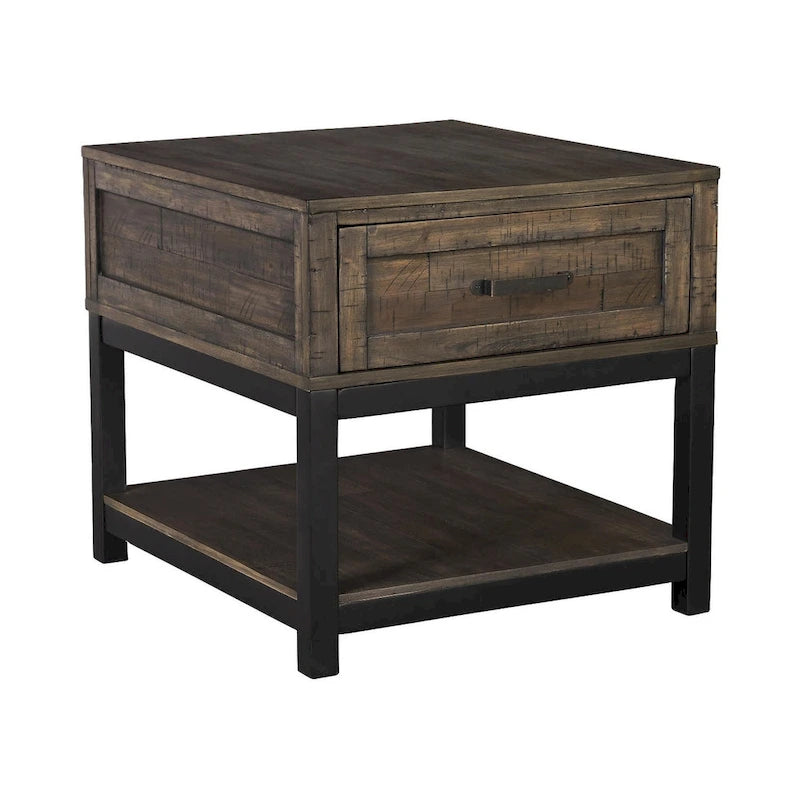 Johurst Casual Grayish Brown Rectangular End Table