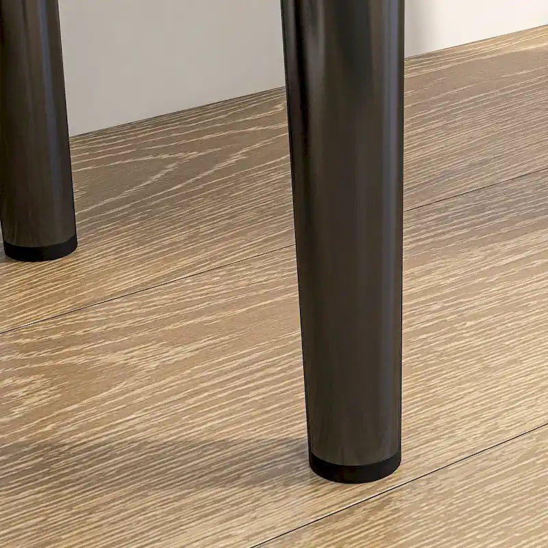 HOMCOM 39  End of Bed Bench, Upholstered Entryway Bench with Steel Legs, Bedroom Bench, Gray