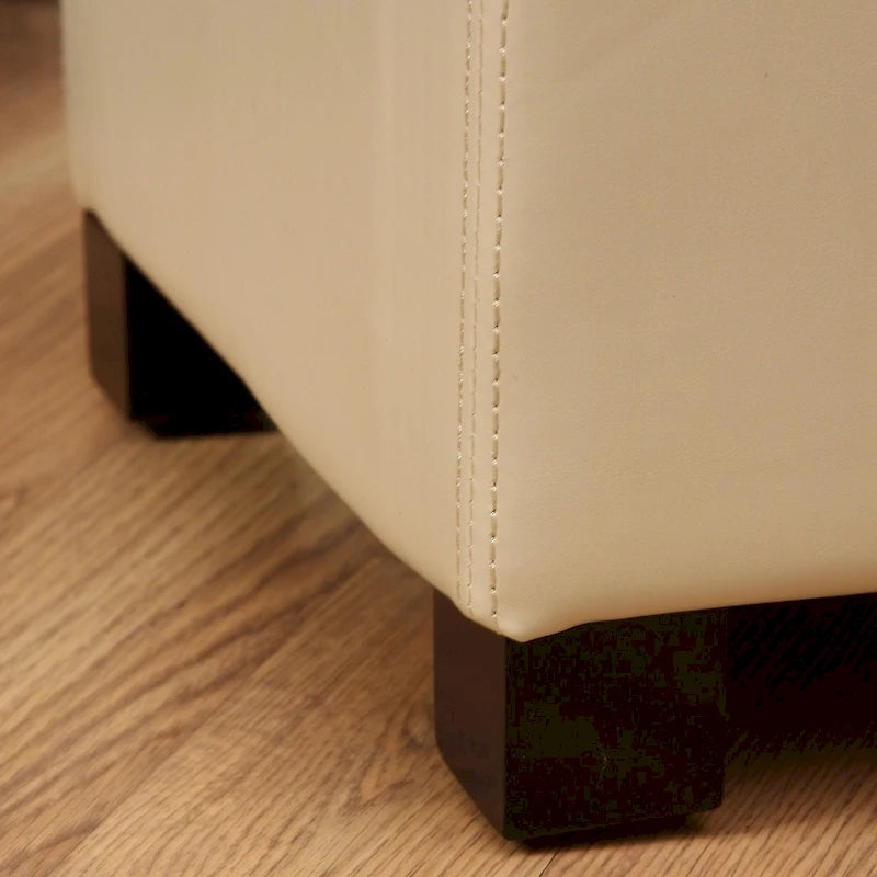 Warehouse of Tiffany Ariel Ivory Storage Bench