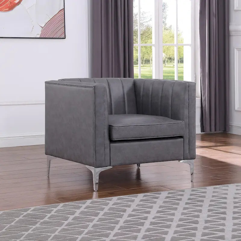 Morden Fort Modern Living Room Sofa Set, 3-Piece Sofa Set Couch,Loveseat and Chair