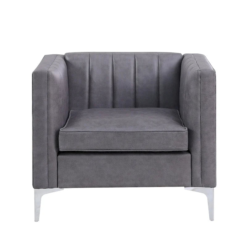 Morden Fort Modern Living Room Sofa Set, 3-Piece Sofa Set Couch,Loveseat and Chair