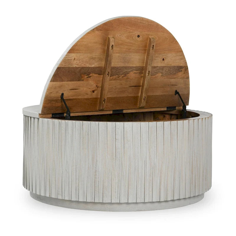 Classic Home Maya Round Coffee Table - 18Hx40Wx40D