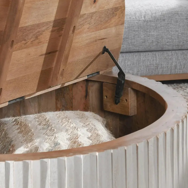 Classic Home Maya Round Coffee Table - 18Hx40Wx40D