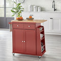 Simple Living Red Sonoma Kitchen Cart