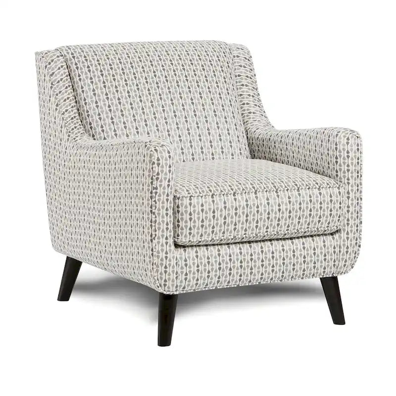 Eldan Transitional Multi-color Fabric Upholstered Stripe Pattern Armchair by Furniture of America