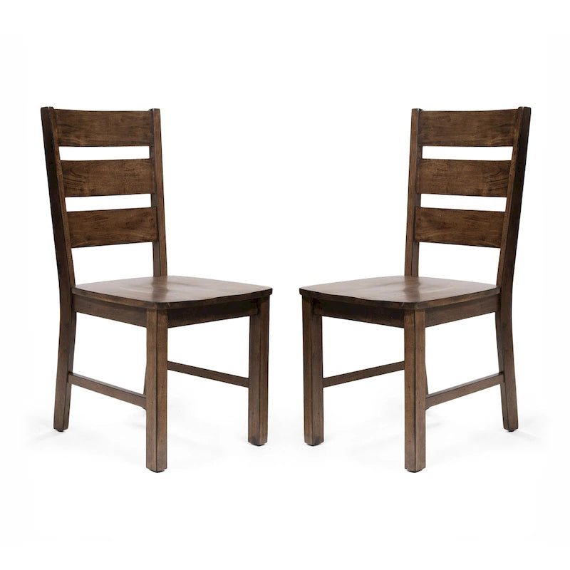 Mass Rustic Ladderback Wood Dining Chairs (Set of 2) by Furniture of America