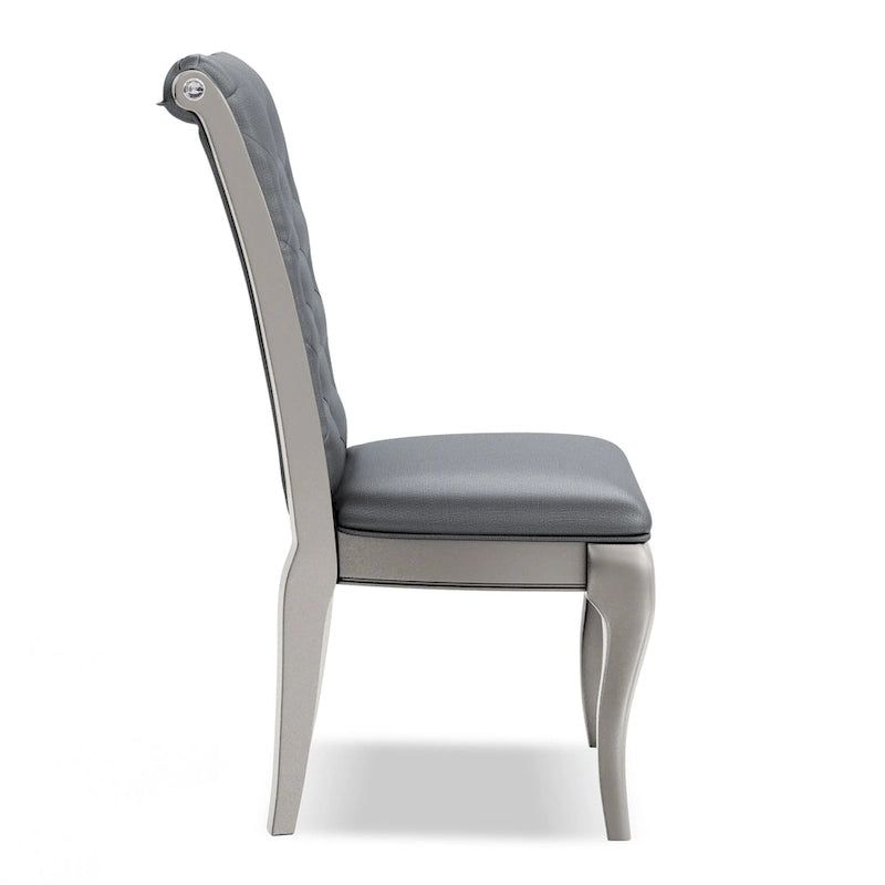 Tily Glam Grey Solid Wood 7-Piece Dining Set by Furniture of America