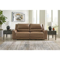 Signature Design by Ashley Trasimeno Caramel Power Reclining Sofa - 92  W x 40  D x 42  H