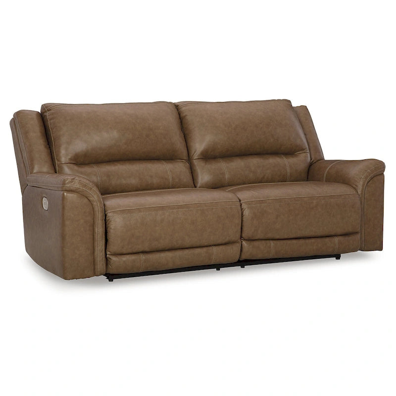 Signature Design by Ashley Trasimeno Caramel Power Reclining Sofa - 92  W x 40  D x 42  H
