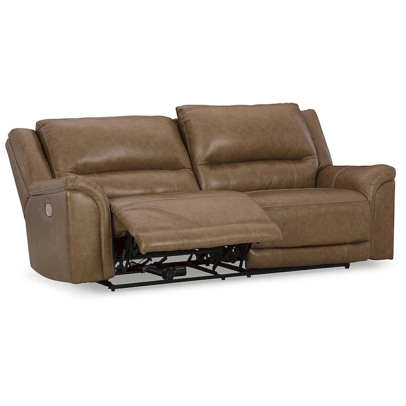 Signature Design by Ashley Trasimeno Caramel Power Reclining Sofa - 92  W x 40  D x 42  H