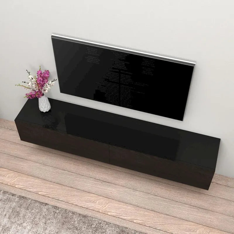 Berno 71-in. Modern Glossy Wall-mounted Floating TV Stand