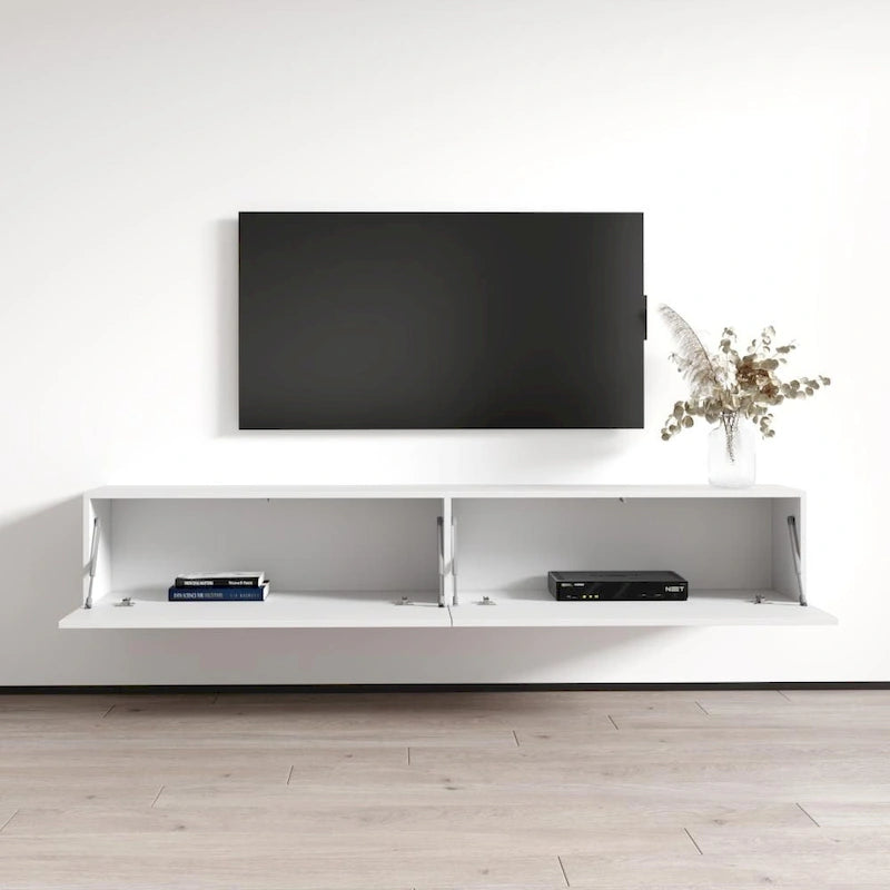 Berno 71-in. Modern Glossy Wall-mounted Floating TV Stand
