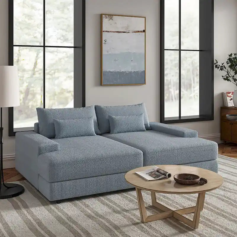 Conradus Modren Oversize 57  Deep Square Arm Sofa by HULALA HOME