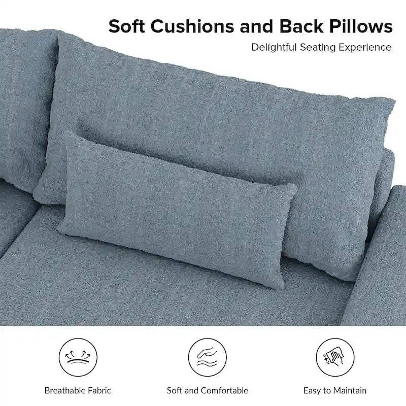 Conradus Modren Oversize 57  Deep Square Arm Sofa by HULALA HOME