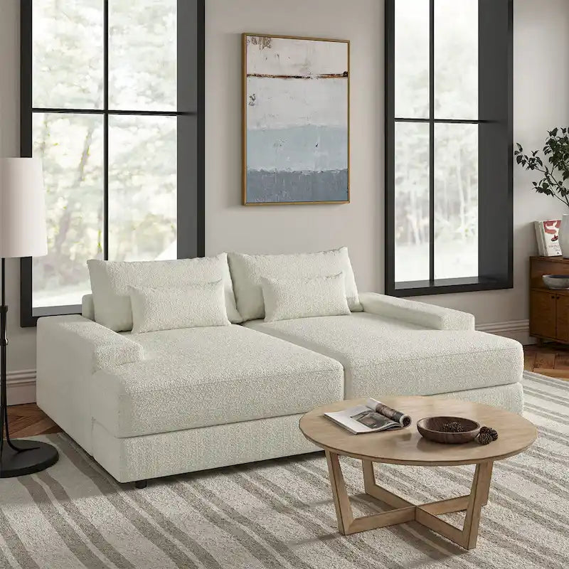 Conradus Modren Oversize 57  Deep Square Arm Sofa by HULALA HOME