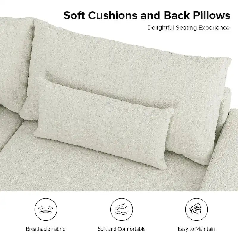 Conradus Modren Oversize 57  Deep Square Arm Sofa by HULALA HOME