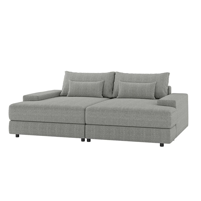 Conradus Modren Oversize 57  Deep Square Arm Sofa by HULALA HOME
