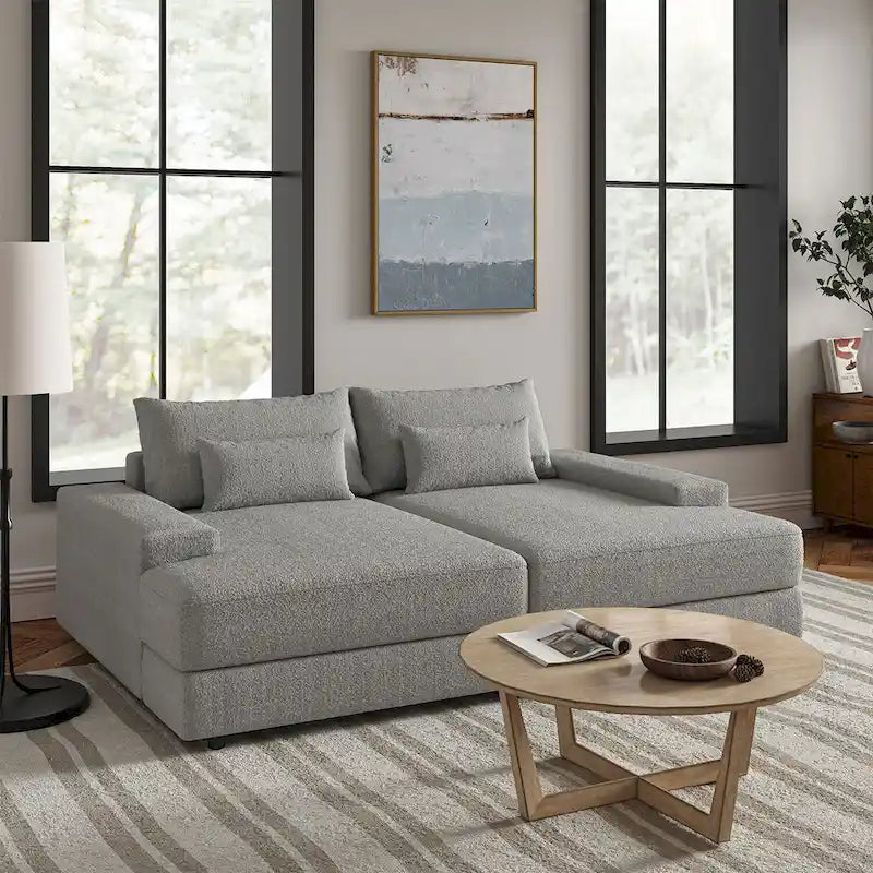 Conradus Modren Oversize 57  Deep Square Arm Sofa by HULALA HOME