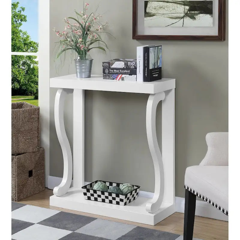 Convenience Concepts Newport Gramercy Console Table with Shelf