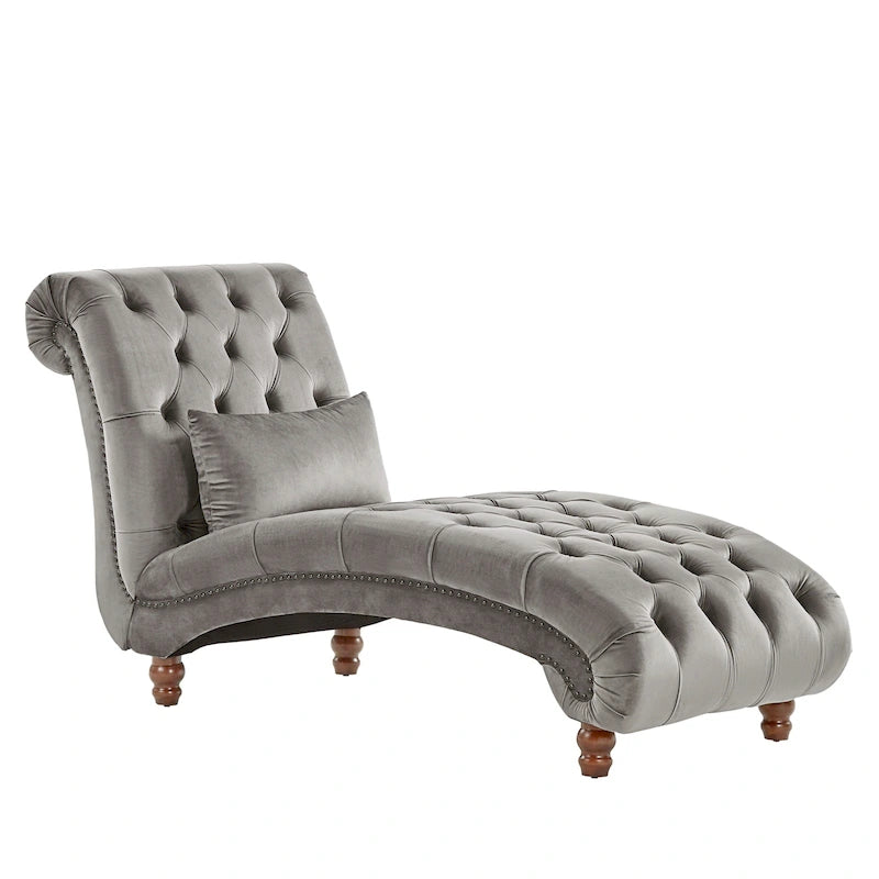 Knightsbridge Tufted Oversized Chaise Lounge by iNSPIRE Q Artisan