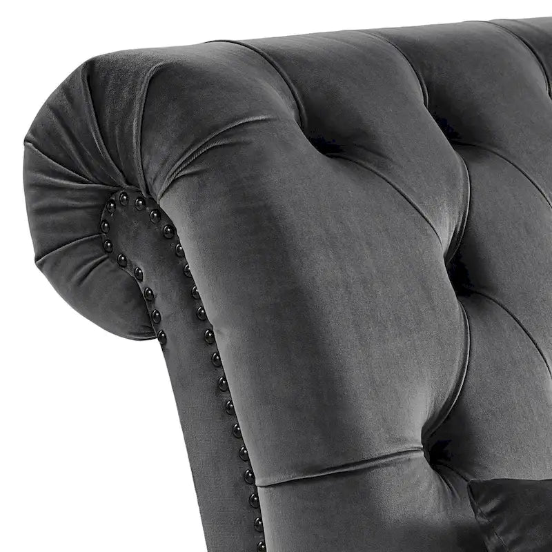 Knightsbridge Tufted Oversized Chaise Lounge by iNSPIRE Q Artisan