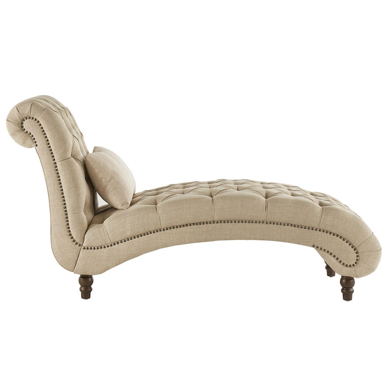 Knightsbridge Tufted Oversized Chaise Lounge by iNSPIRE Q Artisan