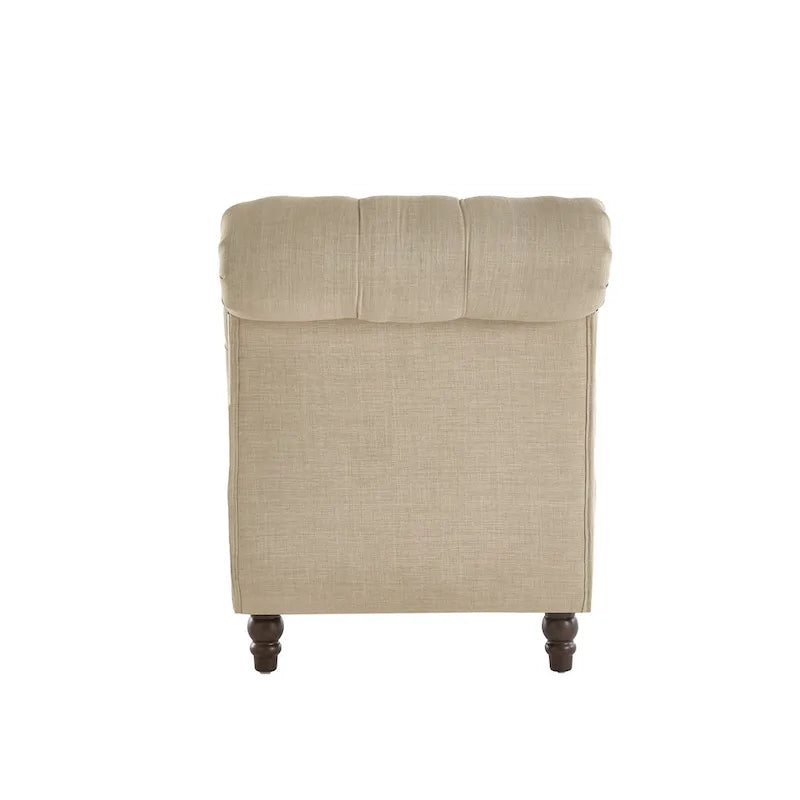 Knightsbridge Tufted Oversized Chaise Lounge by iNSPIRE Q Artisan