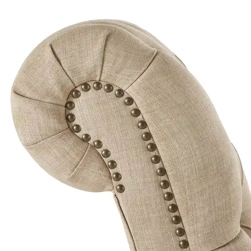 Knightsbridge Tufted Oversized Chaise Lounge by iNSPIRE Q Artisan