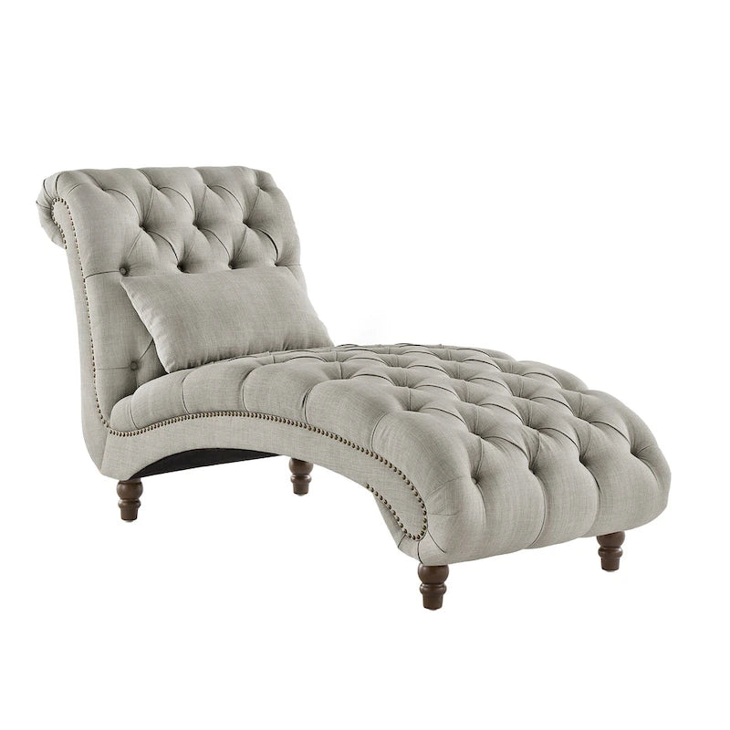 Knightsbridge Tufted Oversized Chaise Lounge by iNSPIRE Q Artisan