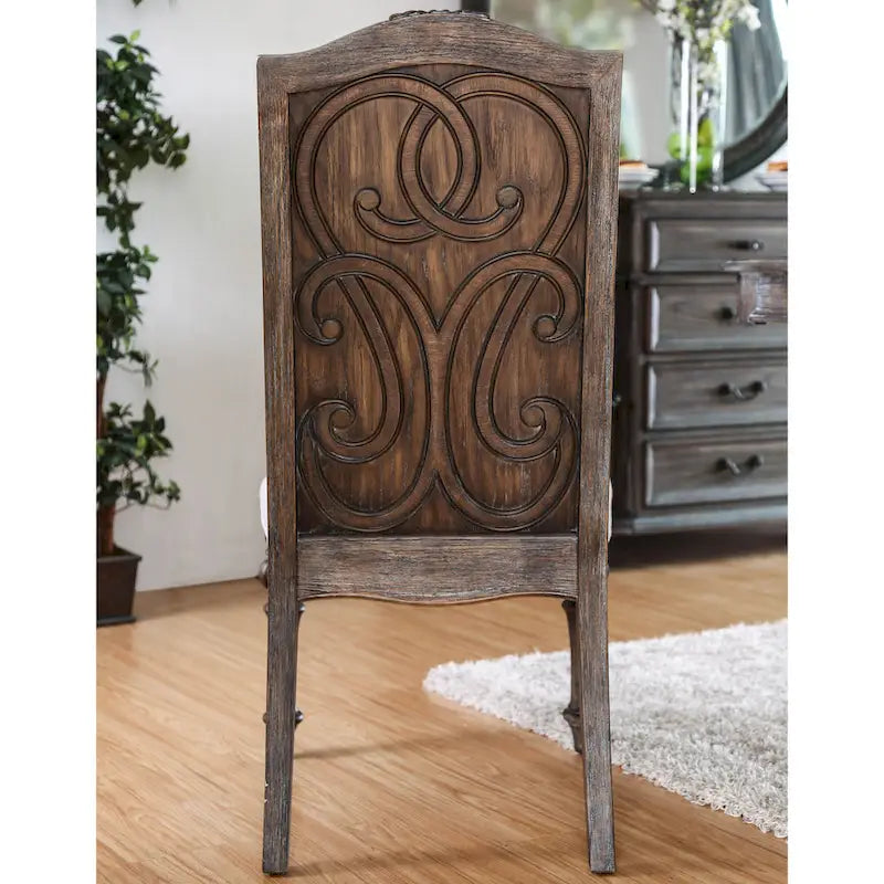 Cornerways Traditional Brown Solid Wood Pedestal Base Round Dining Set by The Gray Barn