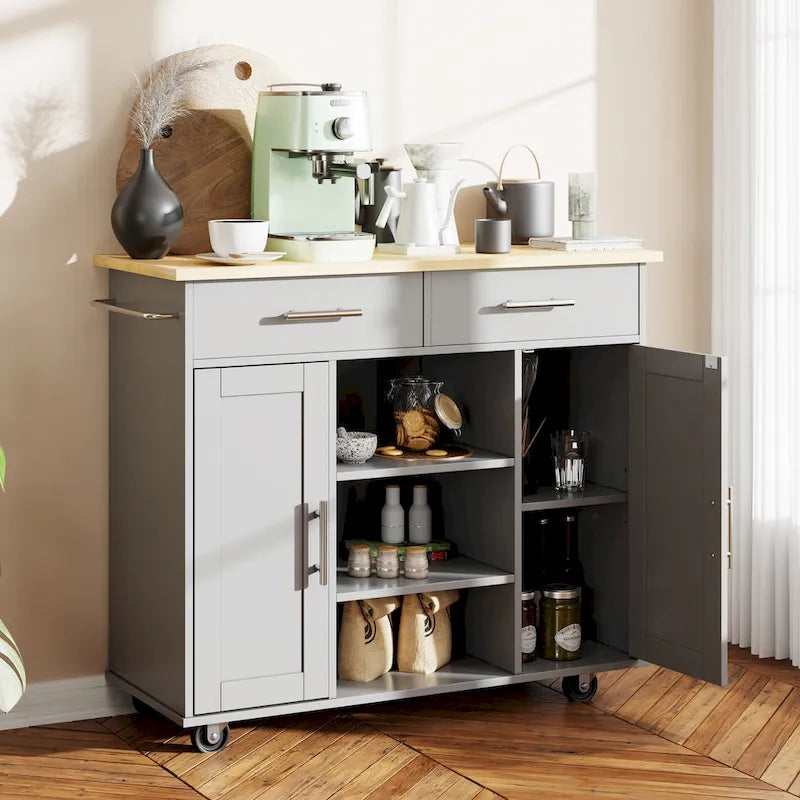 Futzca Storage Kitchen Island Cart - N/A